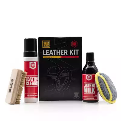 ADBL Leather KIT - kompletny zestaw do pielęgnacji tapicerki skórzanej + odświeżacz o zapachu skóry (1)